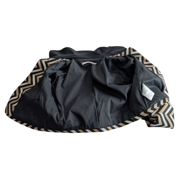 Red Valentino Mink Fur Accents Wool Blend Chevron Crop Jacket/Blazer L/Us10/It46 - Picture 2 of 16